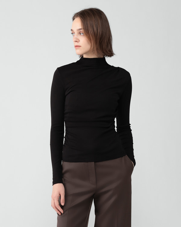 【Theory】Soft Rib Gathered Neck Tee 【Theory】Soft Rib Gathered Neck Tee
