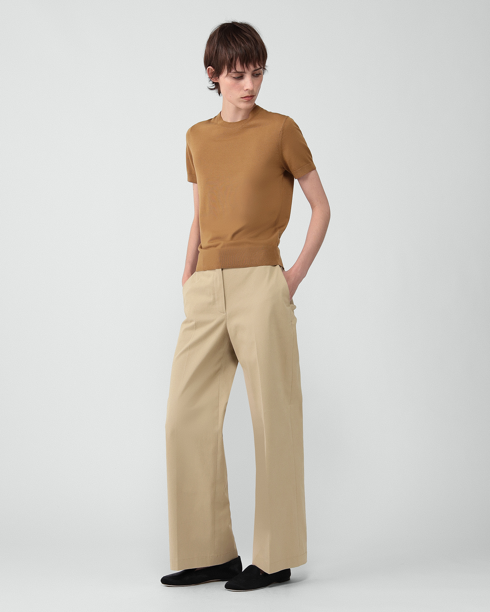 一部限定カラー Regal Wool Sweater Tee P | WOMEN（レディース