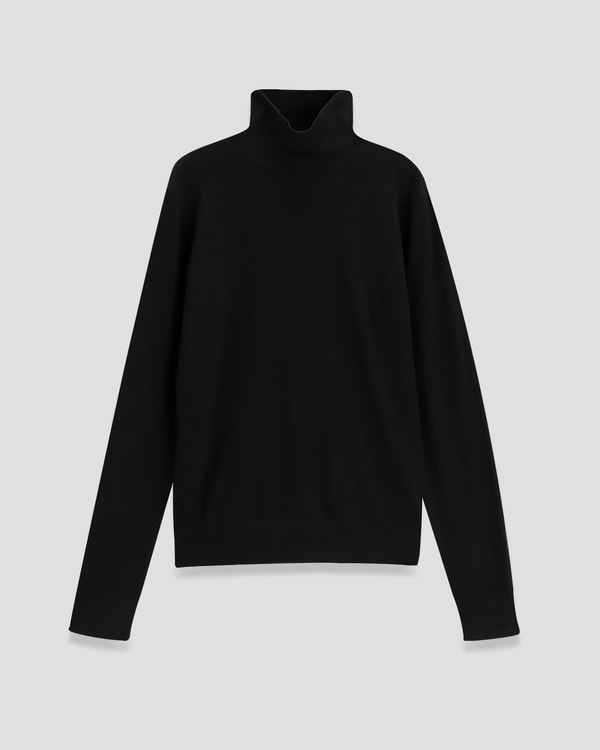 美品 セオリー Regal Wool Mock Neck LS 黒 XLサイズ Regal Wool Mock Neck Sweater | Theory
