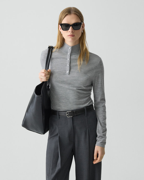 【Theory】Regal Wool Henley Sweater 【Theory】Regal Wool Henley Sweater