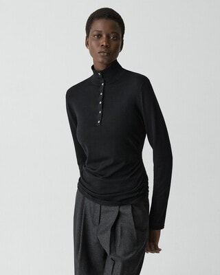 ★週末お値下げ中★人気ニットTheory Regal Wool Tneck PN Regal Wool Turtleneck Sweater | WOMEN（レディース）｜Theory