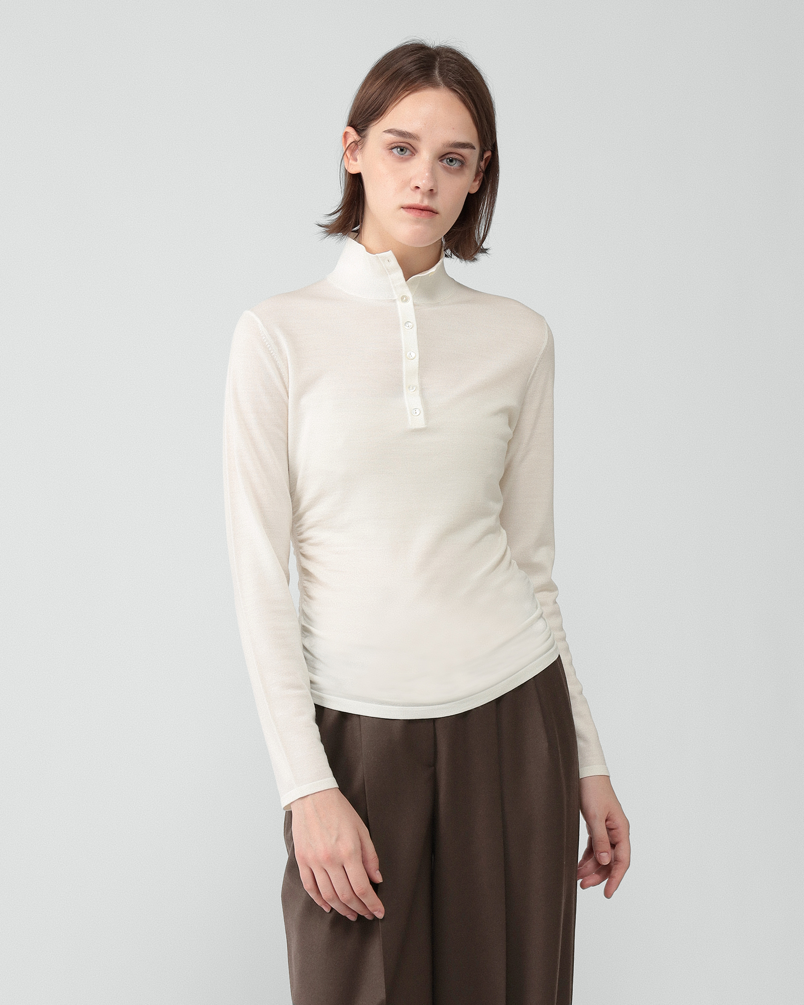 Regal Wool Henley Sweater | WOMEN（レディース）｜Theory 公式通販サイト