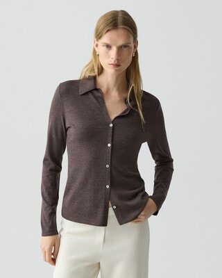 一部店舗限定 Regal Wool Knit Shirt | WOMEN（レディース）｜Theory