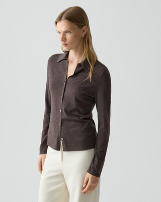 一部店舗限定 Regal Wool Knit Shirt | WOMEN（レディース）｜Theory