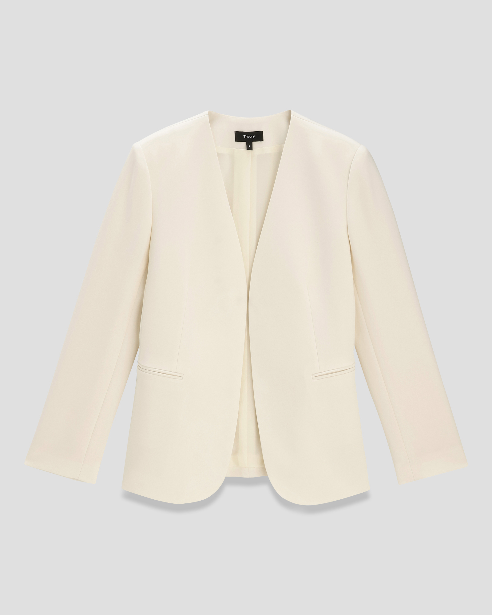 美品 Theory 定価5万 ADMIRAL CREPE ジャケット 00 セオリー Theory ジャケット ADMIRAL CREPE LINDRAYIA B