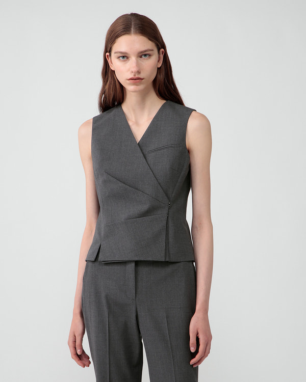 【Theory】一部限定カラー Traceable Wool Wrap Vest 【Theory】一部限定カラー Traceable Wool Wrap Vest