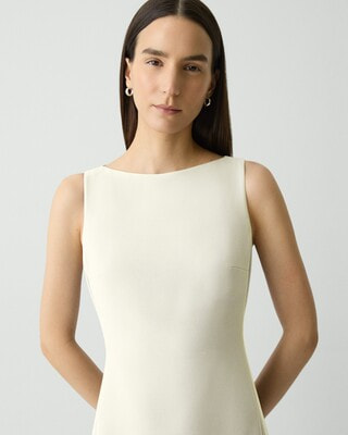 新品 Theory ワンピース ドレス 白 タグ付き Admiral Crepe Admiral Crepe Flared Dress | WOMEN（レディース）｜Theory 公式通販