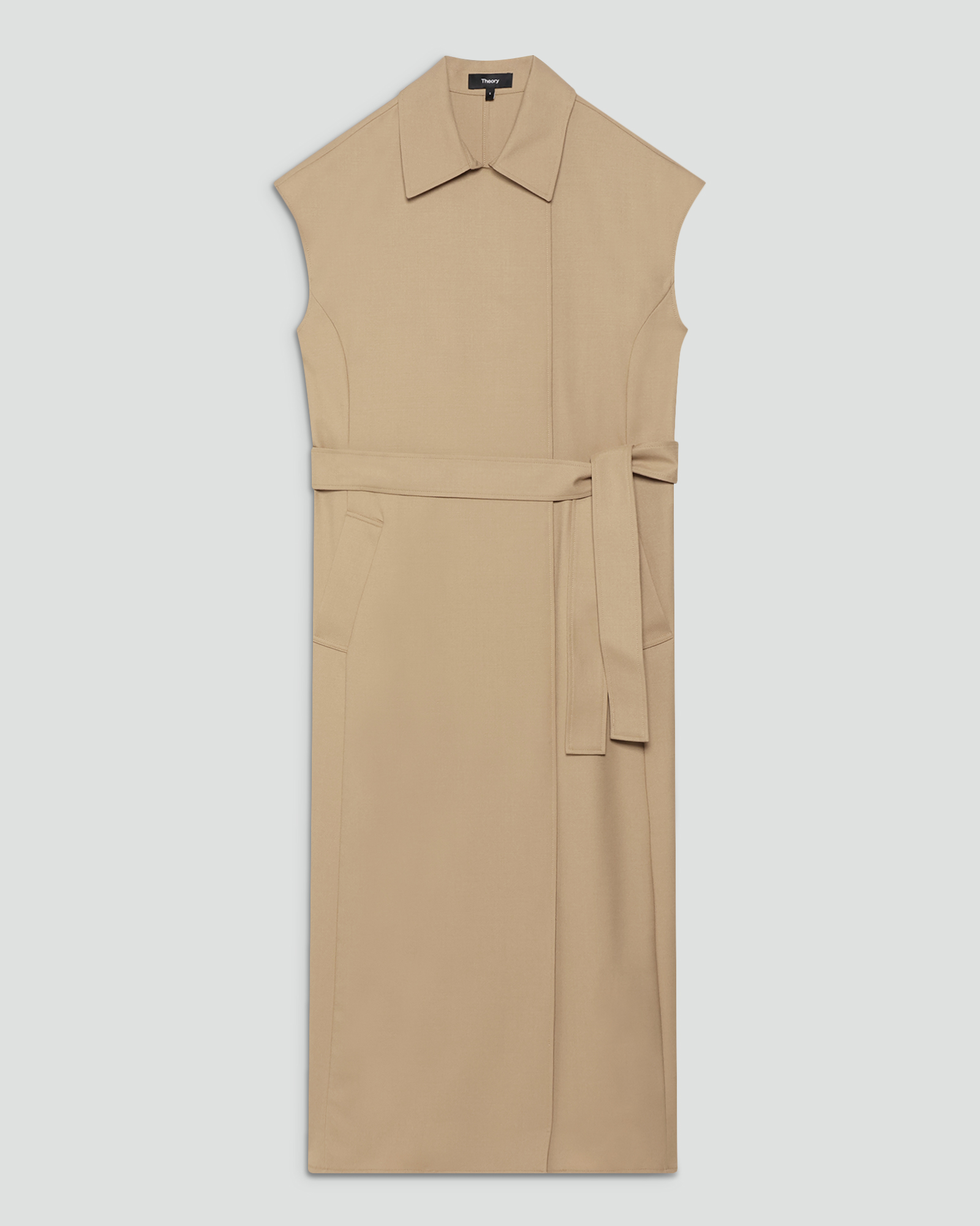 一部限定カラー Wool Pl Flannel Belted Dress | WOMEN（レディース