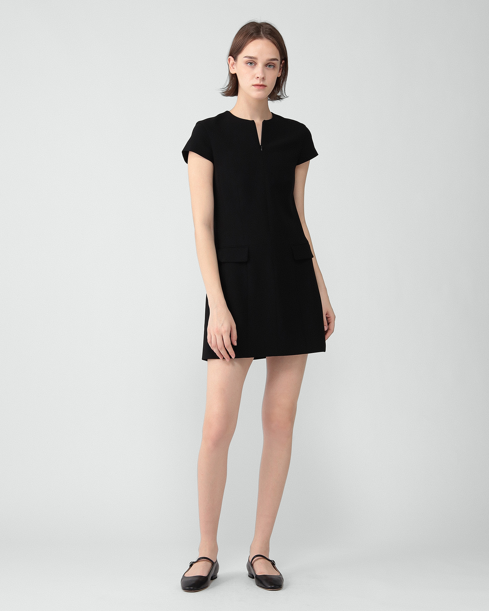 発売予定》 一部店舗限定 Admiral Crepe Zip Up Mini Dress