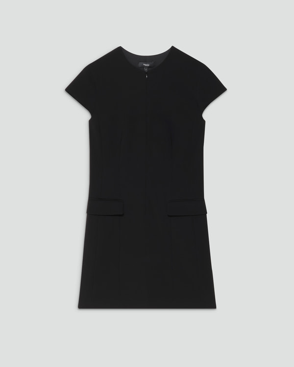 【Theory】一部店舗限定 Admiral Crepe Zip Up Mini Dress 【Theory】一部店舗限定 Admiral Crepe Zip Up Mini Dress