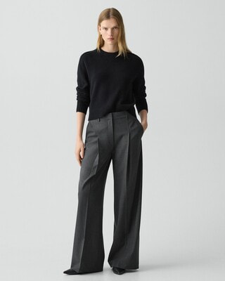 Traceable Wool Pleated Trouser | WOMEN（レディース）｜Theory