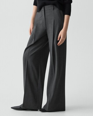 Traceable Wool Pleated Trouser | WOMEN（レディース）｜Theory 公式