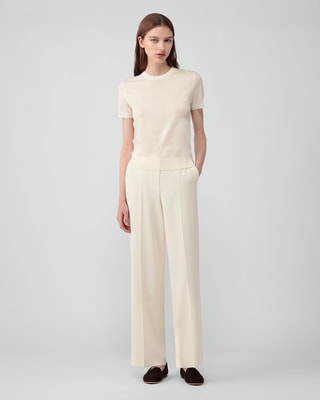✨美品✨Theory Admiral Crepe Relax ST Pant Theory Admiral Crepe Relaxed Straight-Leg Pants - Bergdorf Goodman