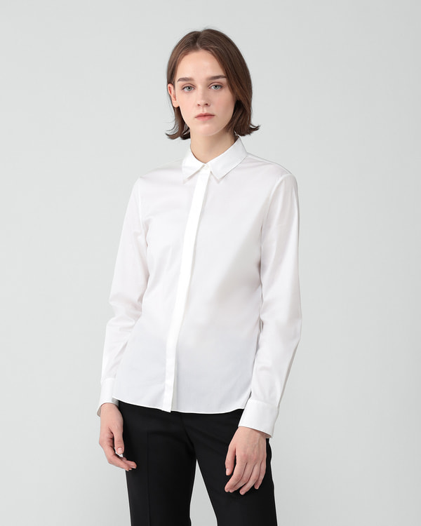 【Theory】Cotton Shirting Classic Fitted Shirt 【Theory】Cotton Shirting Classic Fitted Shirt