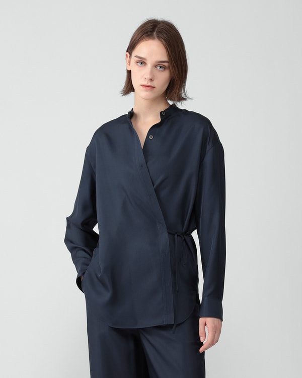 Mod Silk Twill Wrap Shirt | WOMEN（レディース）｜Theory 公式