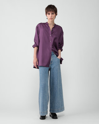 ジャケット・アウター Ringo theory luxe 794758B3 Mod Silk Twill Wrap Shirt | WOMEN（レディース）｜Theory 公式
