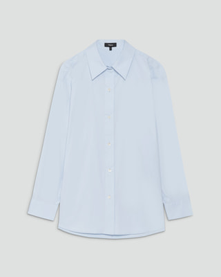 セオリー theory 01-4308211 シャツ Theory - Prime GGT Tie Blouse (アイス) ポリエステル / ストレッチ性