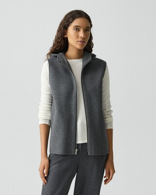 theory CLAIRENE VEST DF NEW DIVIDE GC LT サイズS ウールカシミヤ ベスト ブラウン レディース セオリー【中古】6-0219T♪ セオリー(Theory)公式通販 レディースファッション