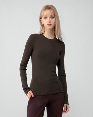 【超美品】Ttheory Regal Wool Slim Rib PO B S 超美品】Ttheory Regal Wool Slim Rib PO B S Regal Wool Rib Knit Top |