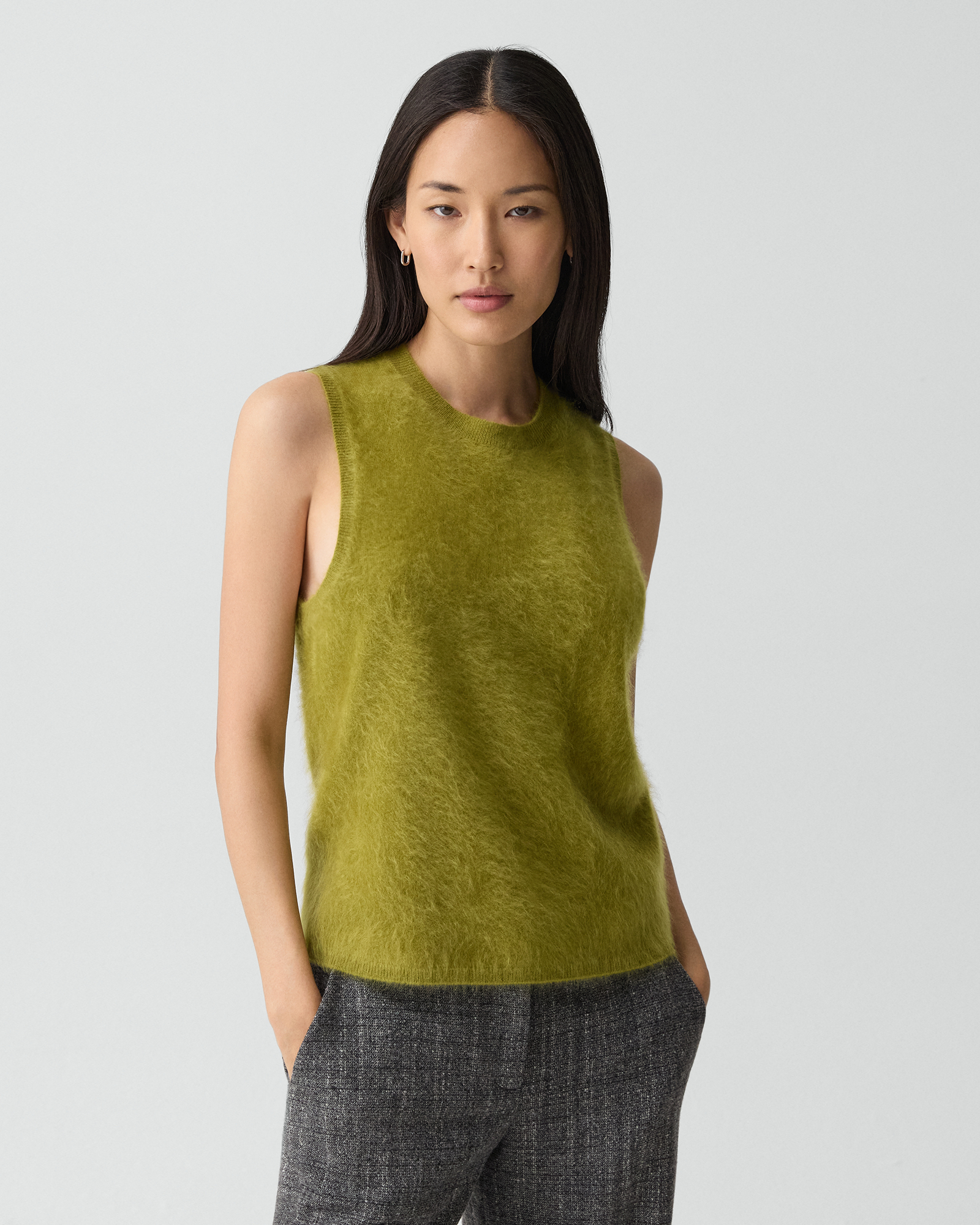 【Theory】Airy Cashmere Brushed Airy Cashmere Brushed Top | WOMEN（レディース）｜Theory 公式通販サイト