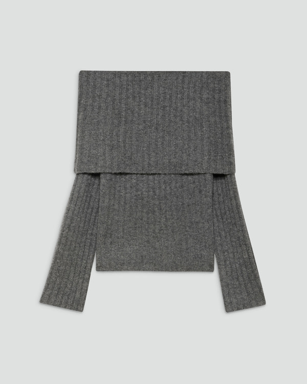 Theory セオリー　ヘリンボーンステッチ　ニットセーター　アイスブルー　S 2025年最新セオリー theory ニットの人気アイテム - メルカリ