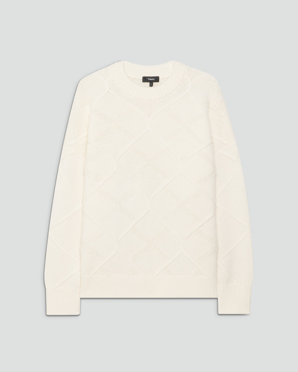 Theory ホワイト ニットサマーセーター Lサイズ Theory ホワイト ニットサマーセーター Lサイズ Theory ホワイト