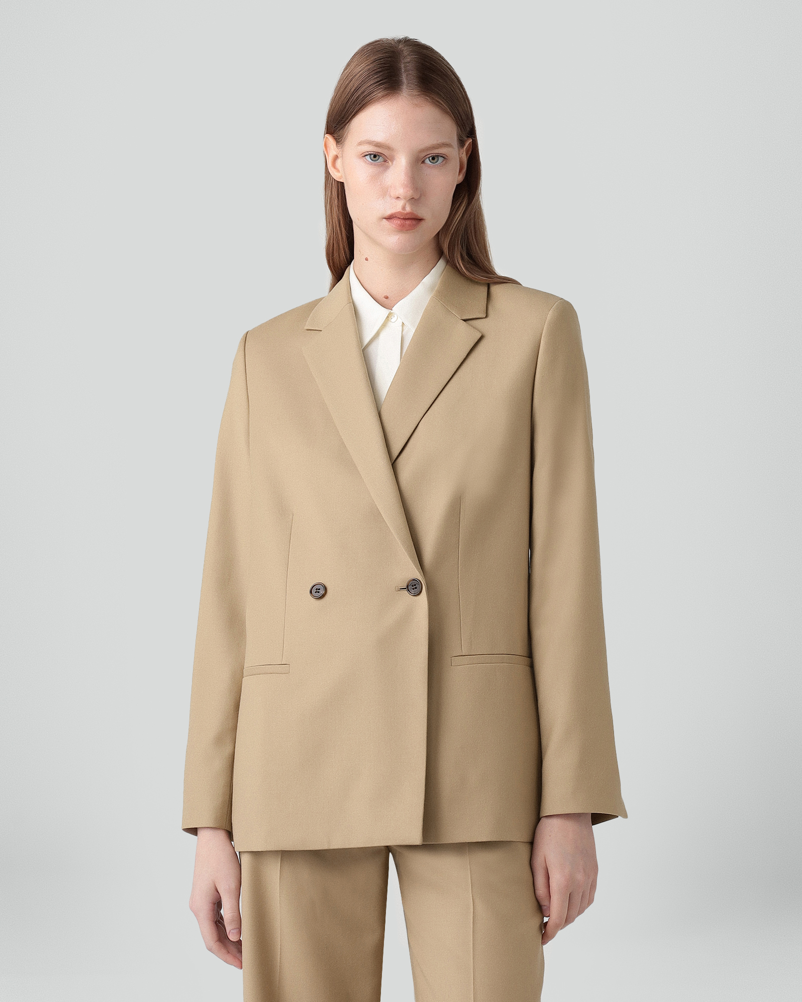 Sleek Flannel Relaxed Db Jkt | WOMEN（レディース）｜Theory 公式