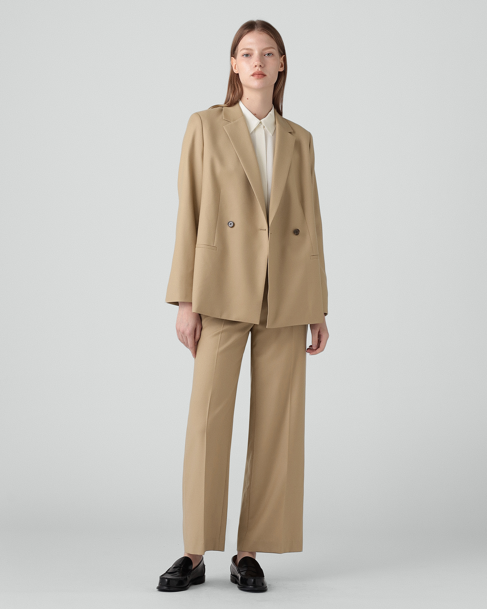 Sleek Flannel Relaxed Db Jkt | WOMEN（レディース）｜Theory 公式