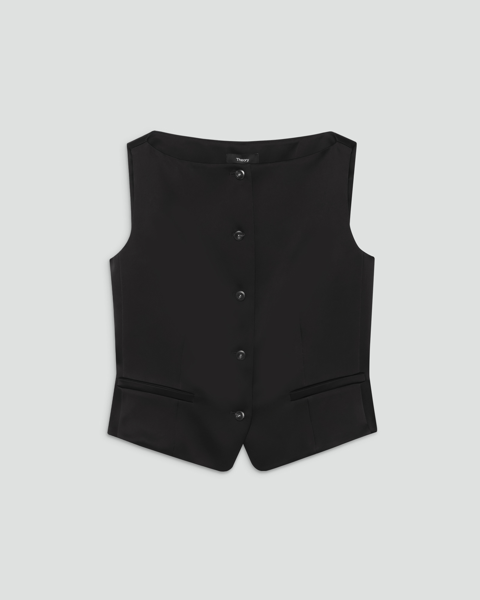 Base Satin Boat Neck Vest | WOMEN（レディース）｜Theory 公式通販サイト