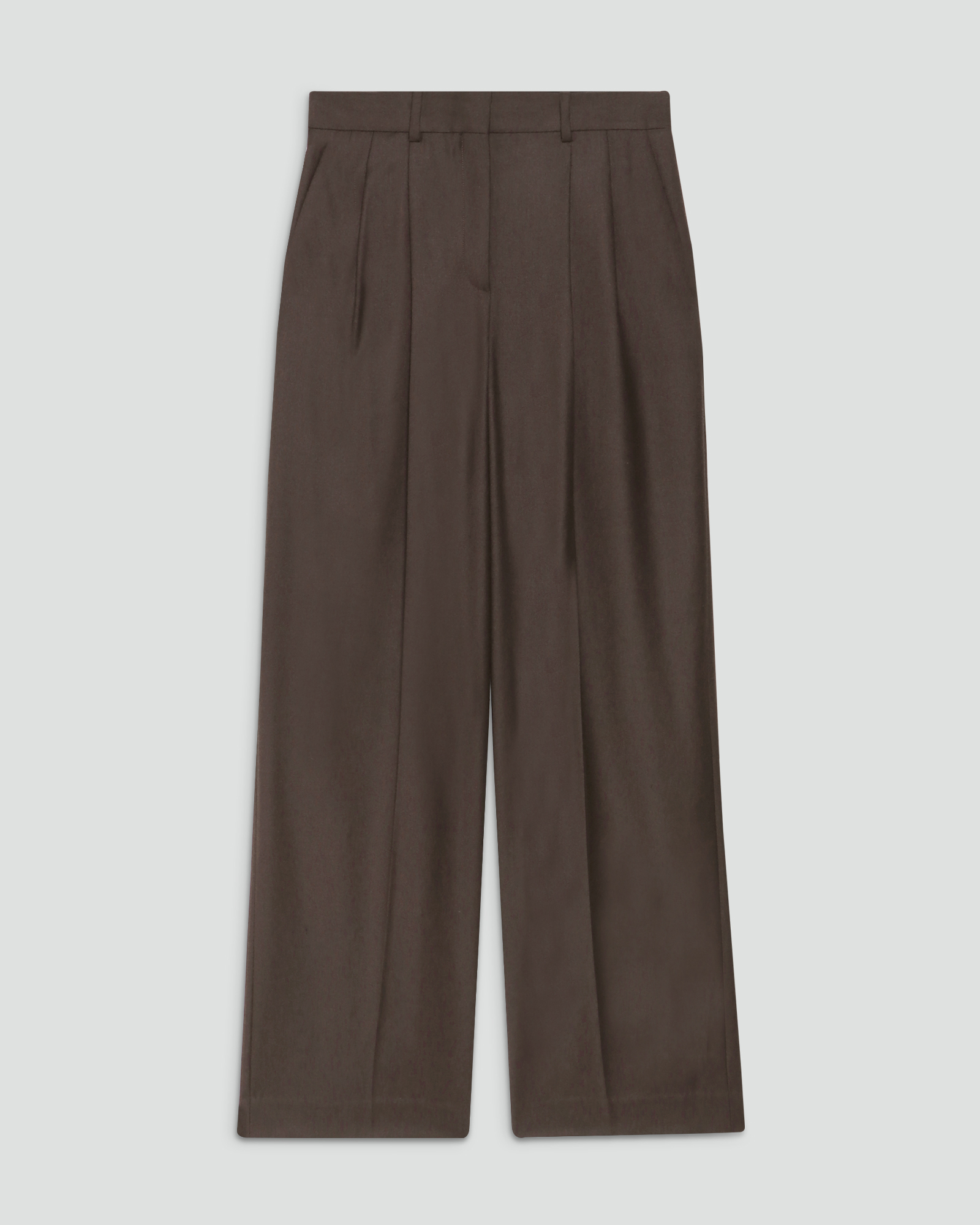 Sleek Flannel Double Pleat Pant | WOMEN（レディース）｜Theory 公式
