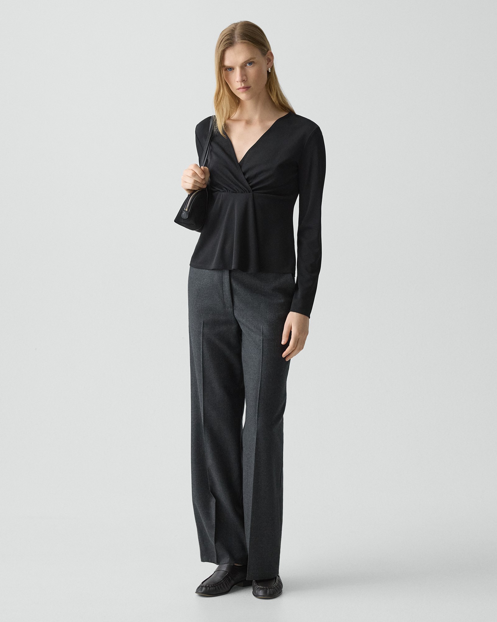 発売予定》 Sleek Flannel Straight Pant Cw | WOMEN