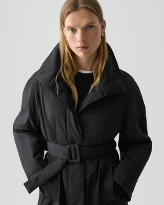 Feather Nylon Cropped Parka | WOMEN（レディース）｜Theory 公式通販