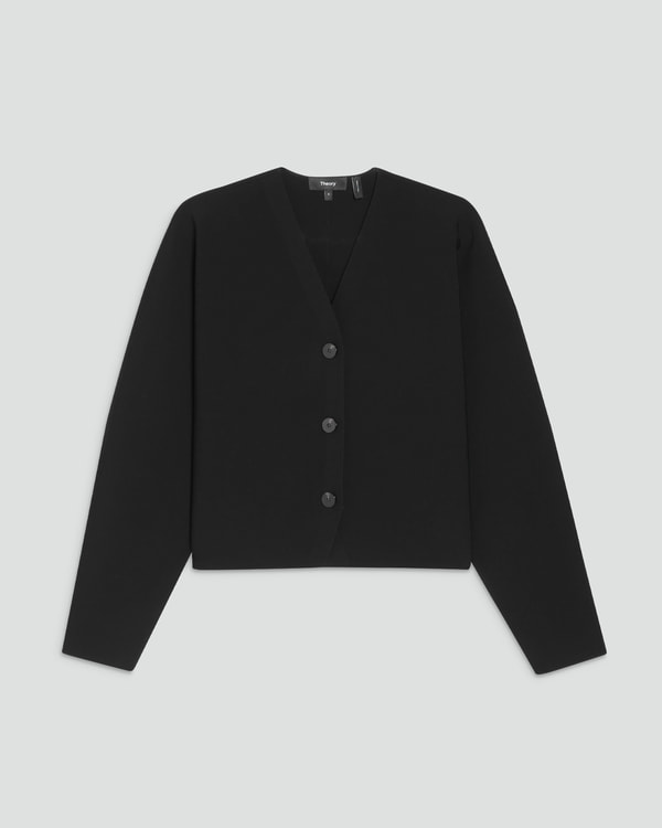 発売予定》 Wooster Crepe Knit Rounded Cardigan J | WOMEN