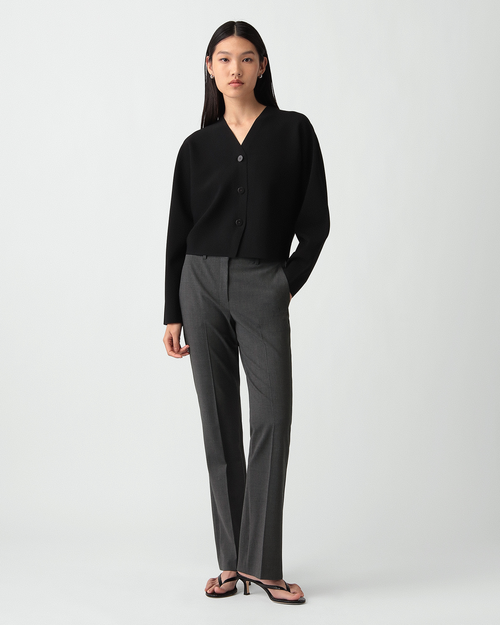 【新品未使用】Theory Wooster Crepe Knit BLACK セオリー(Theory)公式通販 レディースファッション