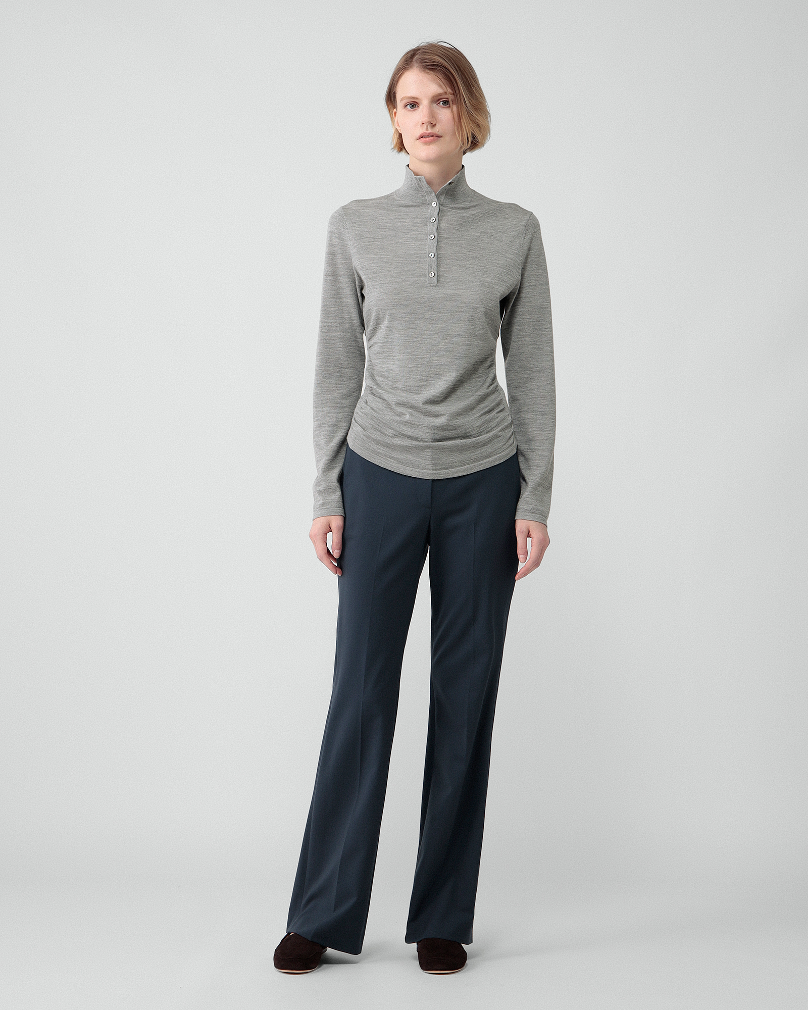 新品　セオリー　Traceable Wool ジャケット＆フレアパンツ　グレー セオリー(Theory)公式通販 レディースファッション