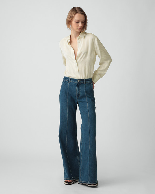 大幅値下げ！新品未使用Theory ホワイトワイドパンツ サイズP(S) WOMEN ワイドパンツ | WOMEN（レディース）｜Theory 公式通販サイト