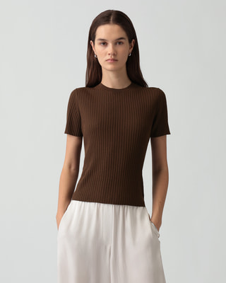おまとめTheory 25SS 完売 ウォッシャブル ポインテールニットTシャツ セオリー(Theory)公式通販 レディースファッション