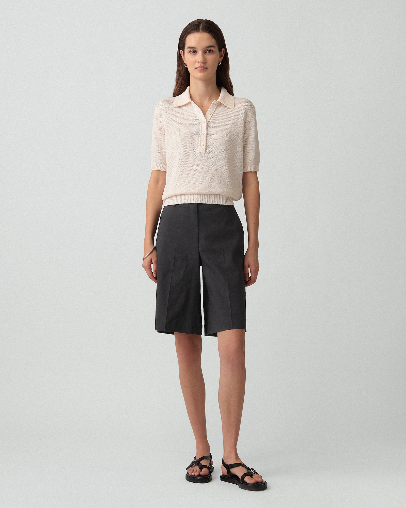 【theory】セオリー ショートパンツ サイズ00 UNIQLO×Theory】わたしもハーフパンツに挑戦！(サイズに注意！？) | LEE