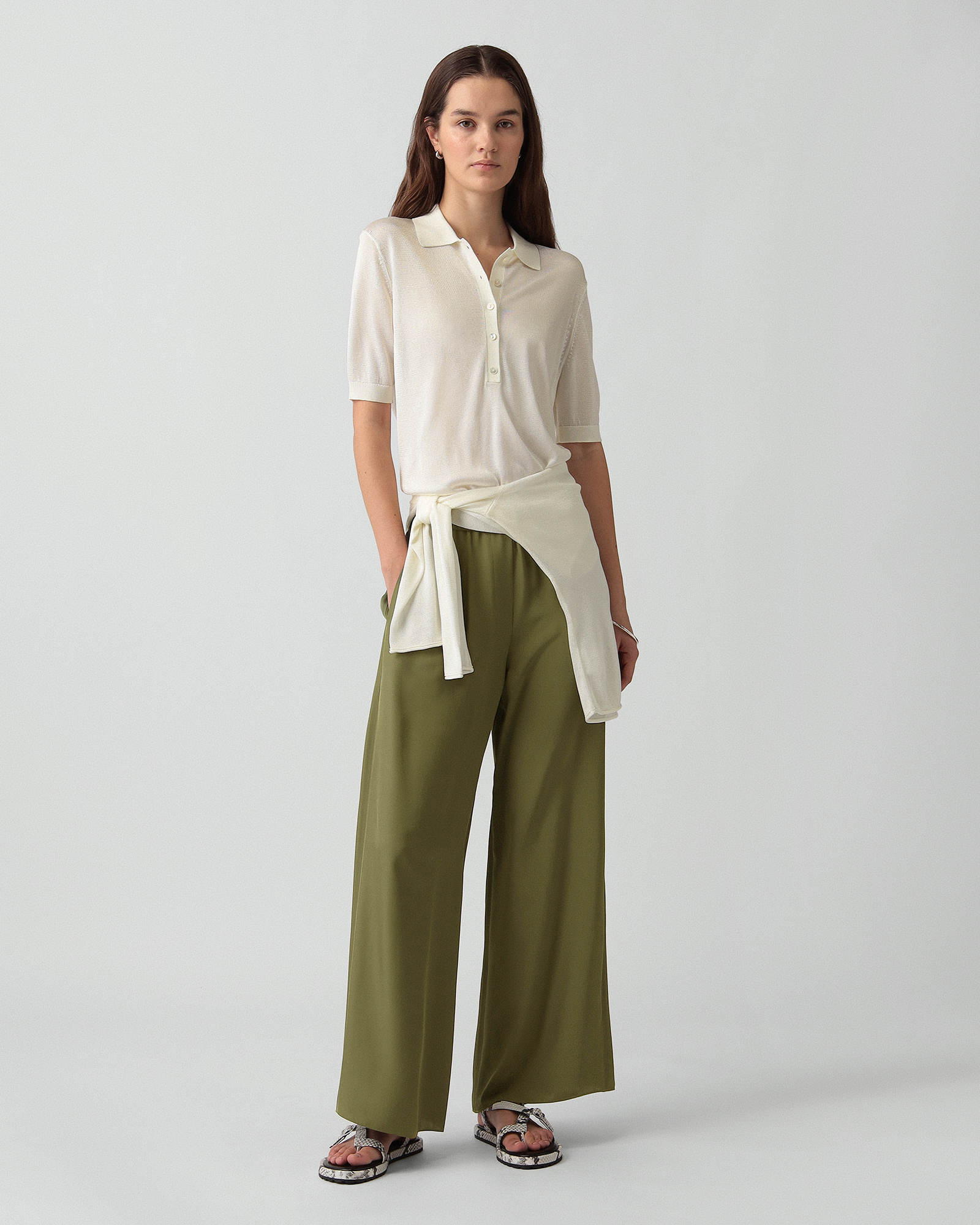 【美品】Theory セオリー パンツセットアップ リネン 麻 イエローグリーン セオリー(Theory)公式通販 レディースファッション