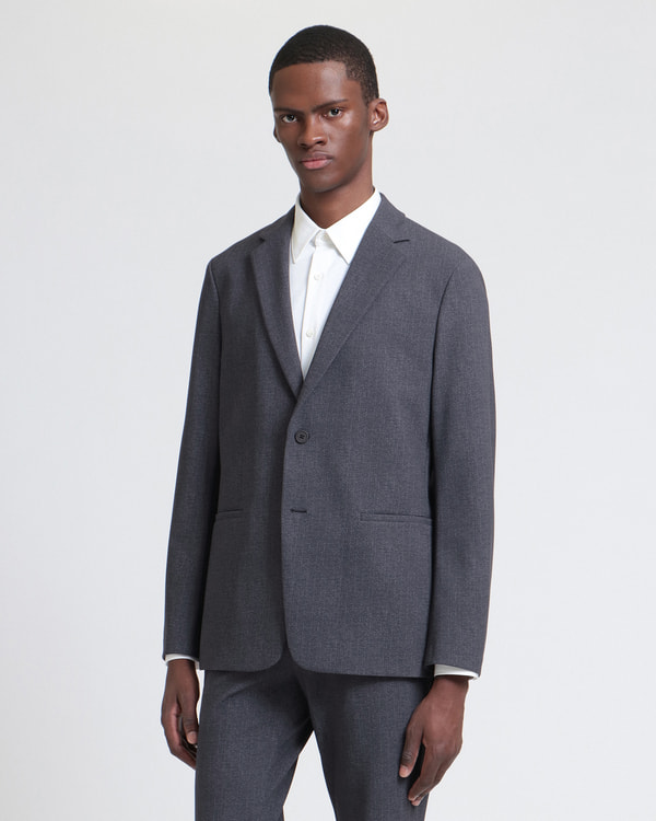 極美品⭐︎セオリー　パンツスーツ　セットアップ　サマーウール　ナイロン　灰色　2 極美品⭐︎セオリー パンツスーツ セットアップ サマーウール