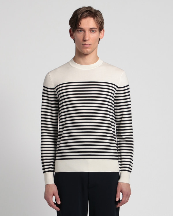 【Theory】Regal Merino Striped Crew 【Theory】Regal Merino Striped Crew