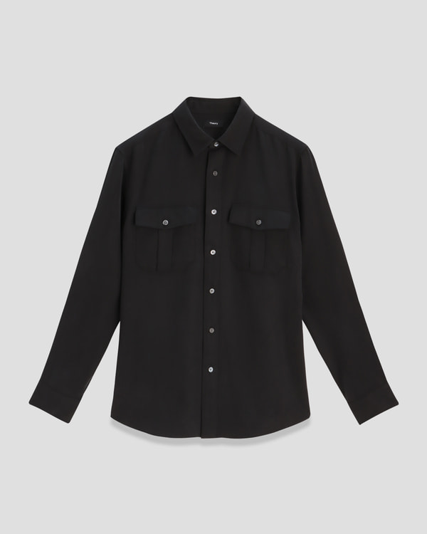 【Theory】Fluid Lyocell Military LS 【Theory】Fluid Lyocell Military LS