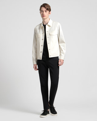 Theory Men's River Jacket in Neoteric Twill, Dark Navy, XS