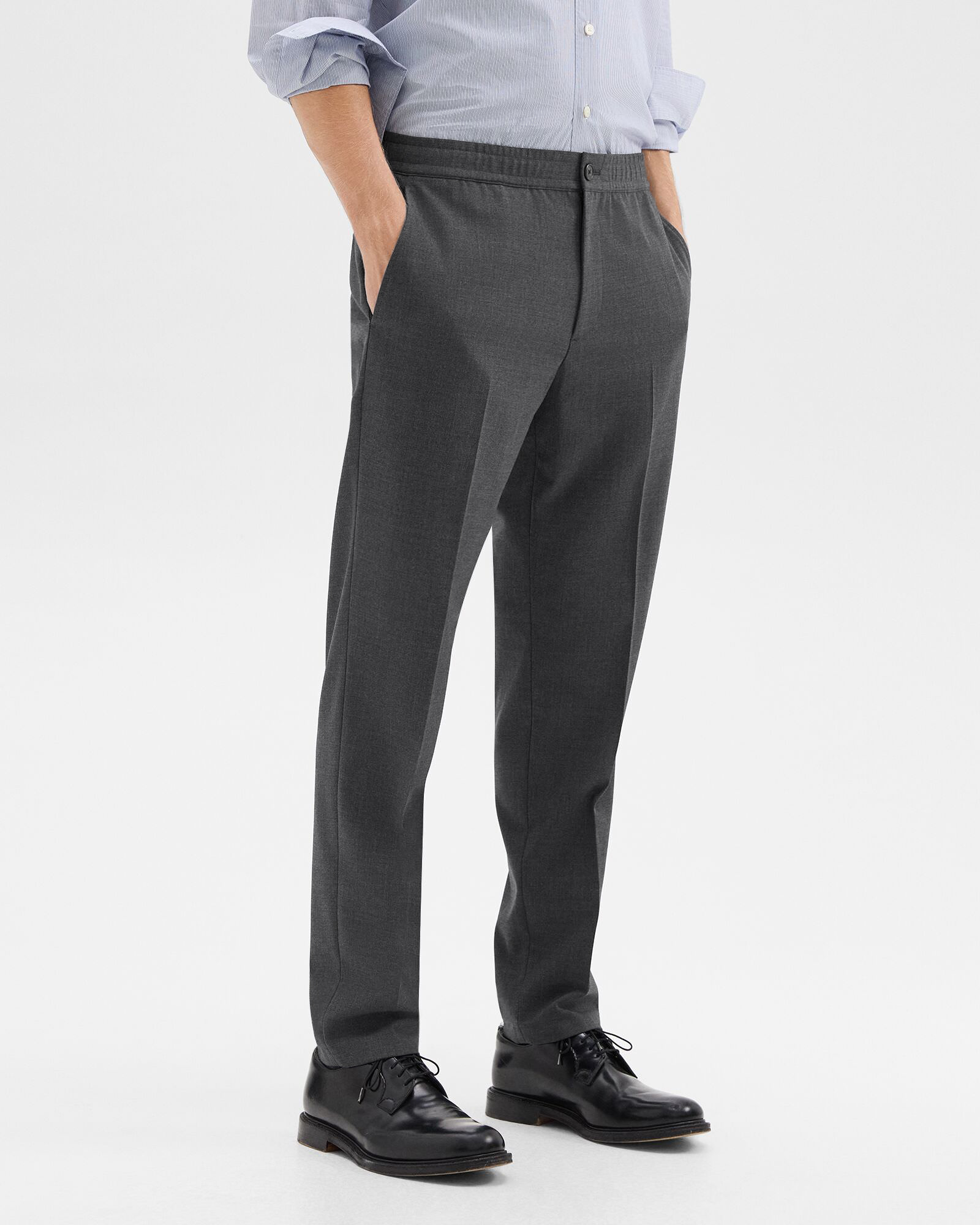 Stretch Wool Larin Drawstring Pant | Theory