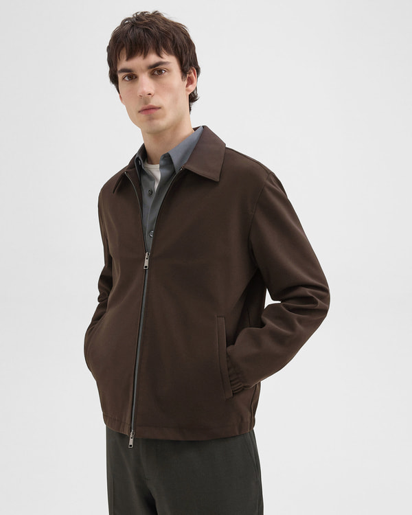 セオリー　2023SS黒ジップアップボンバーウォッシャブルブルゾン MEN ブルゾン | Theory [セオリー] 公式通販サイト