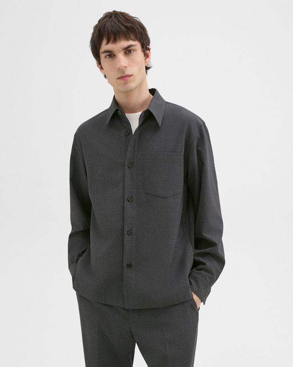 【Theory】Bond Wool Twill Overshirt A 【Theory】Bond Wool Twill Overshirt A