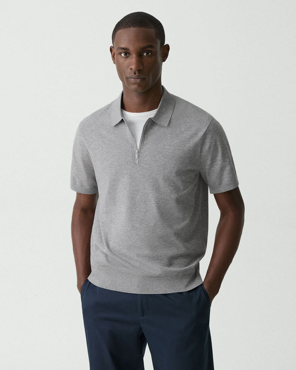 【Theory】Light Bilen Quaterzip Polo Sweater 【Theory】Light Bilen Quaterzip Polo Sweater