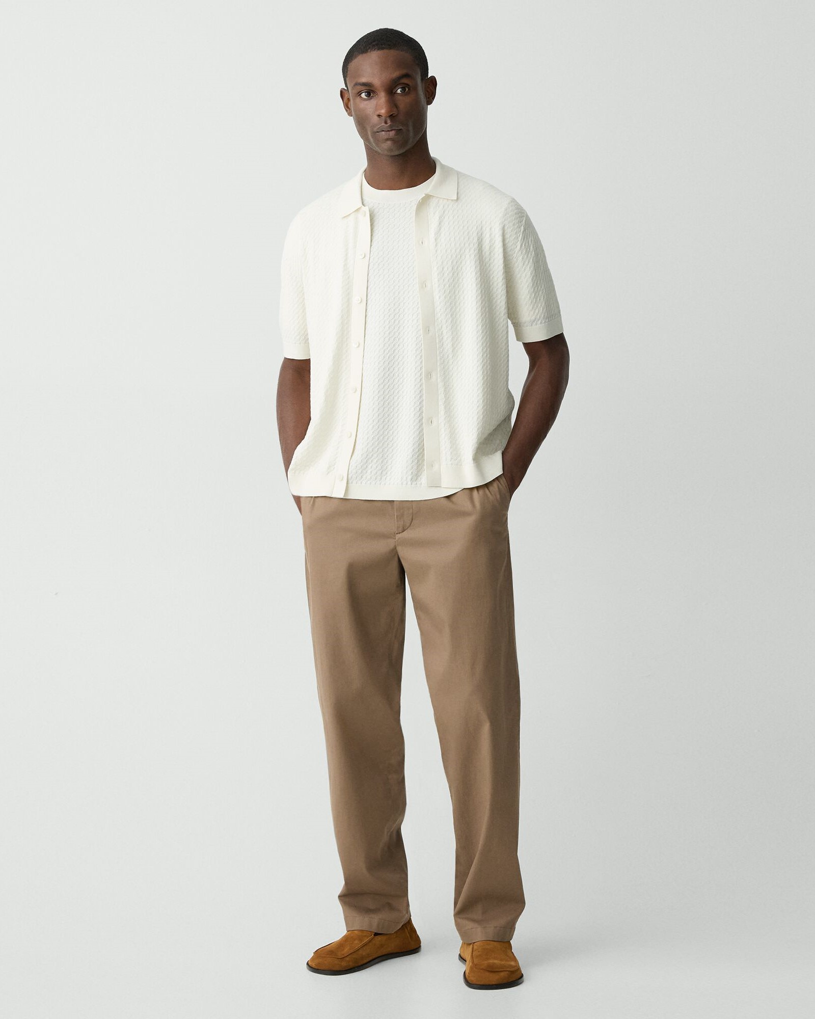 Tactile Cotton Cairn Shirt Cardigan | MEN | Theory [セオリー