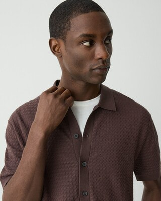 Tactile Cotton Cairn Shirt Cardigan | MEN | Theory [セオリー