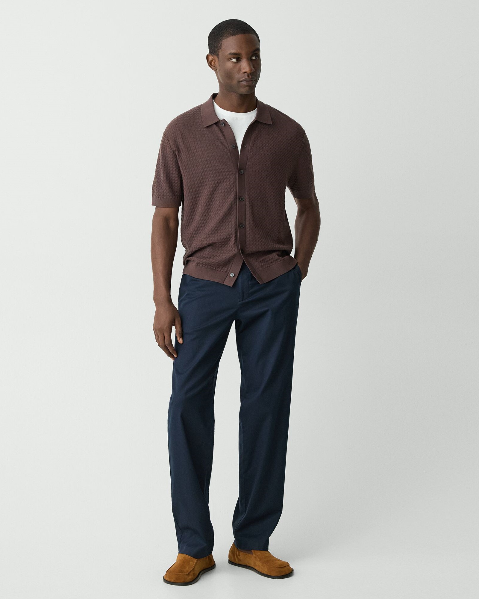 Tactile Cotton Cairn Shirt Cardigan | MEN | Theory [セオリー